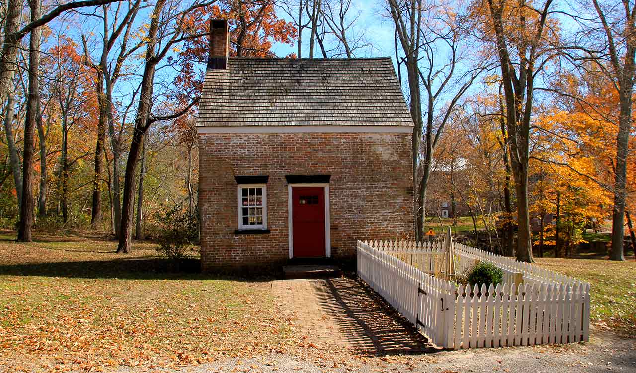 Autumn scenery at the Historic Village of Allaire in Wall Township, New Jersey